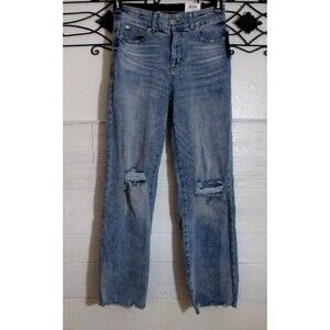 INC International Concepts Jeans Women's Size 4 Blue Straight Leg Stretch